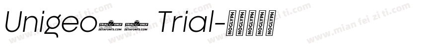 Unigeo64 Trial字体转换
